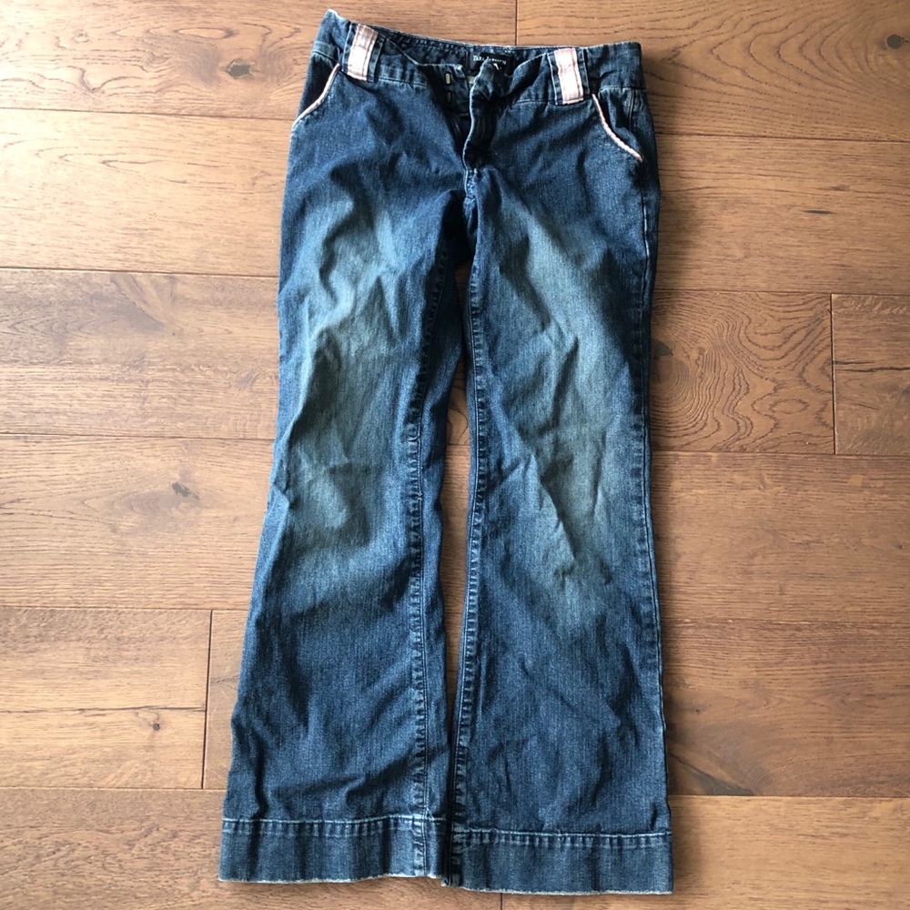 Tara Jarmon pink trim jeans